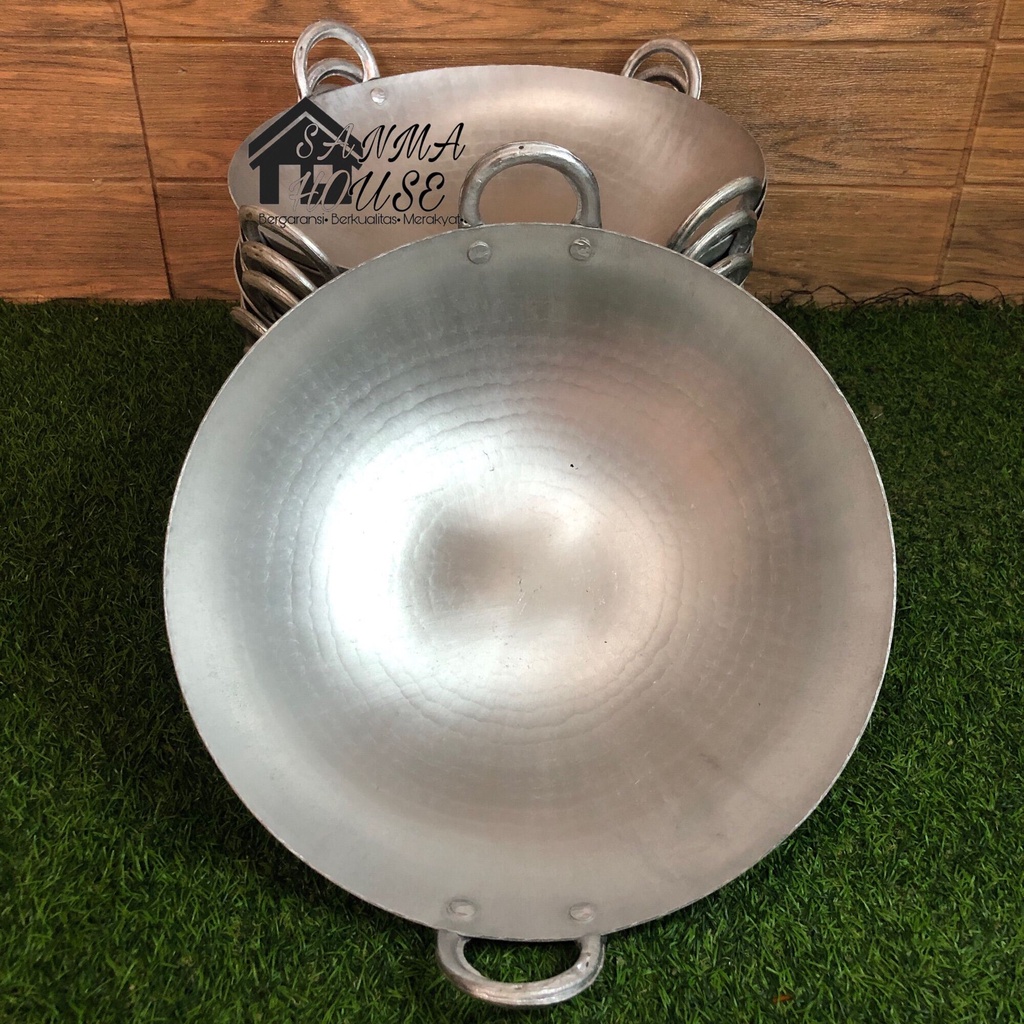Jual 30cm Wajan Penggorengan Khas Alumuniun Garut | Kuali Anti Lengket ...
