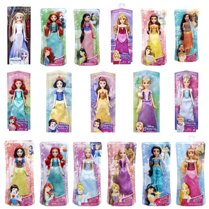 Jual Disney Princess Royal Shimmer Ariel, Aurora, Belle, Cinderella ...