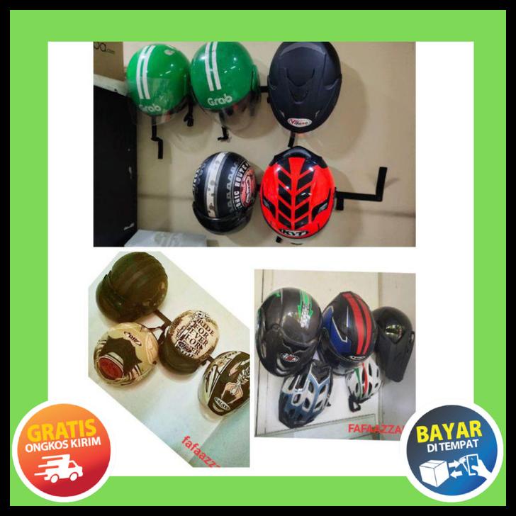 Jual Rak Gantung Helm Besi Rak Jaket Cantolan Jaket Dinding Rak Helm