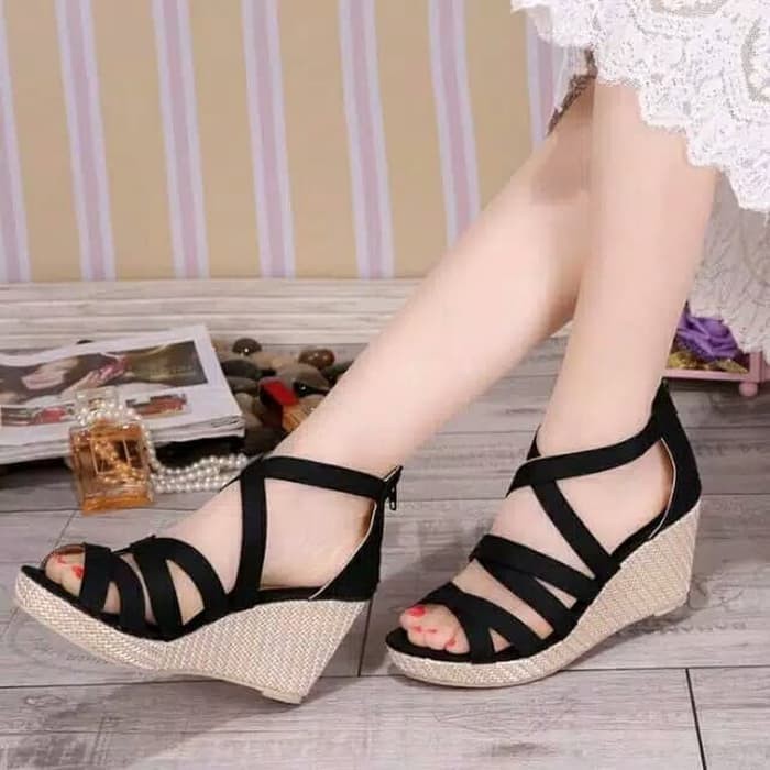 Sandal wedges 2024 shopee