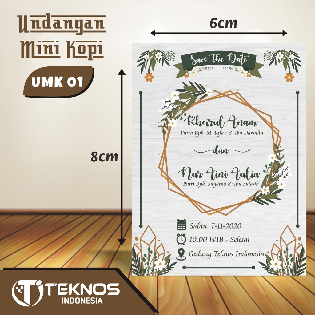 Jual Undangan Mini Kopi Undangan Minimalis Murah Shopee Indonesia