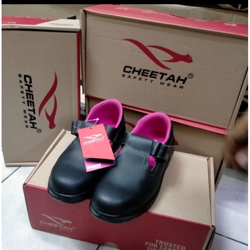 Jual sepatu safety wanita Cheetah 4008 original | Shopee Indonesia