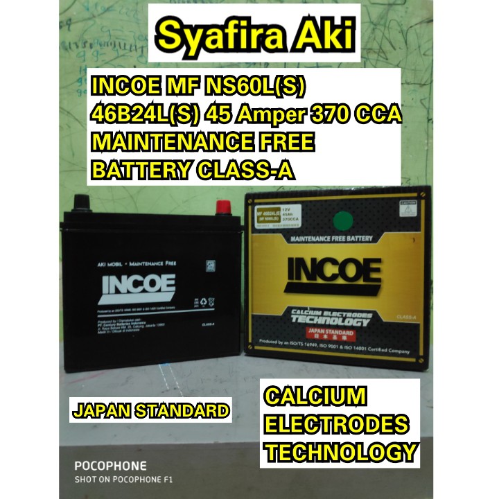 Jual Aki Mobil Honda CRV -HRV -Odissey INCOE MF Astra NS60LS Aki Kering