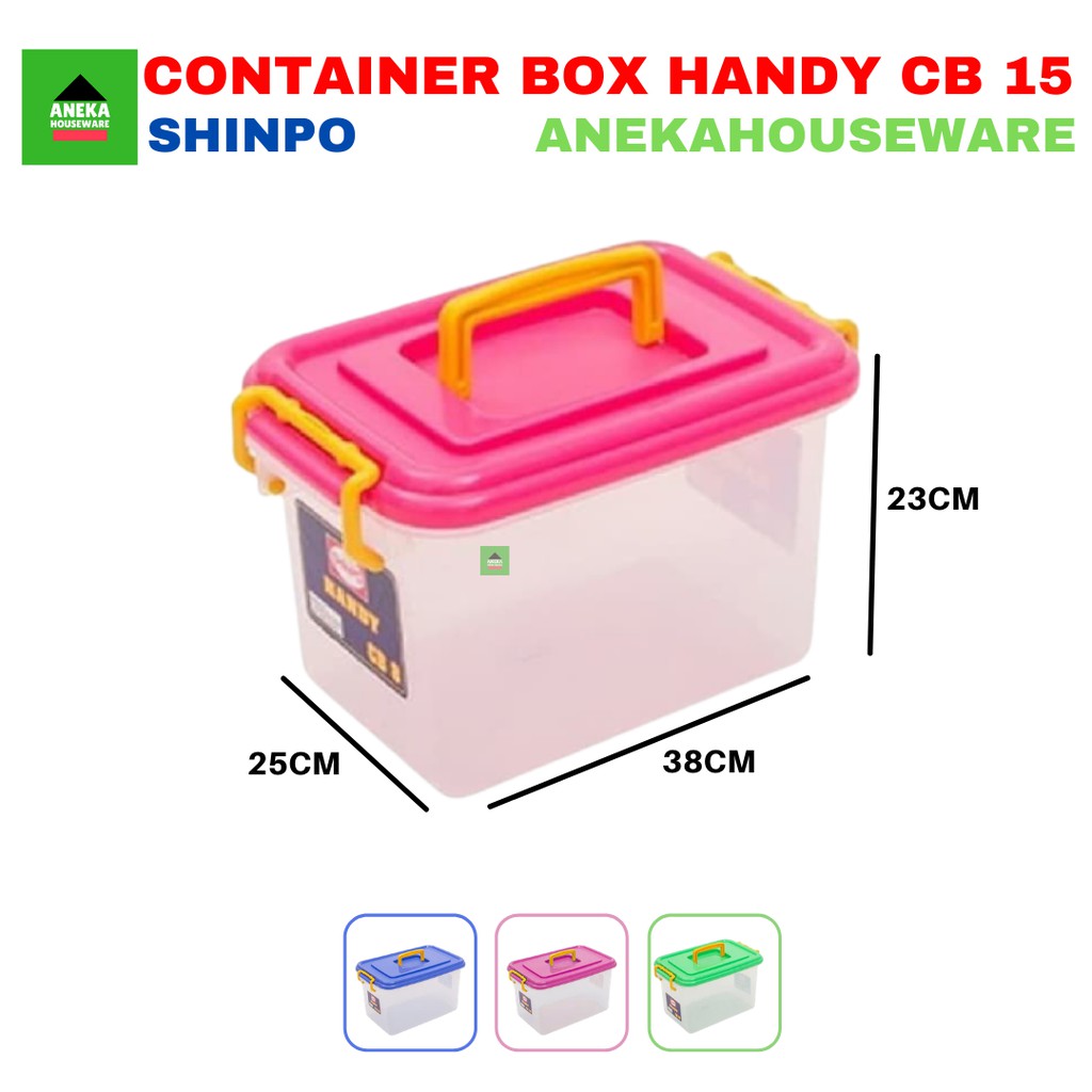 Jual Anekahouseware Container Box Plastik Menyimpan Serbaguna Cb Shinpo Shopee Indonesia