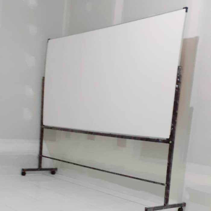 Jual White Board Standing 2 Face Magnetik Roda Berkunci Size 120 x ...