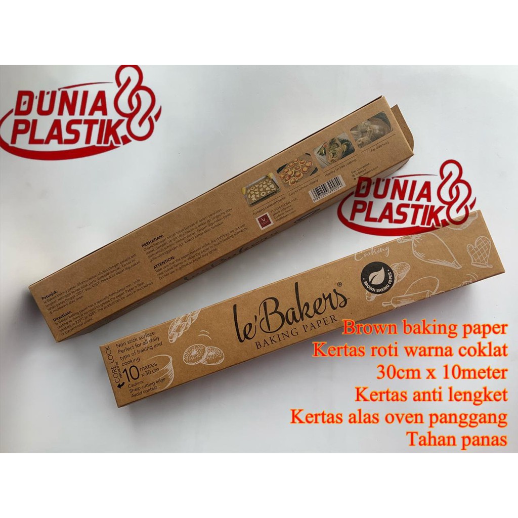 Jual BROWN BAKING PAPER kertas roti warna coklat alas panggang anti ...