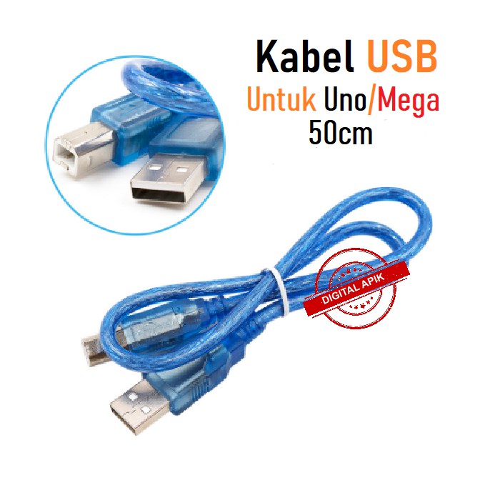 Jual Kabel Usb Arduino Uno R3 A To B Mega 50 Cm Printer Uno Shopee Indonesia