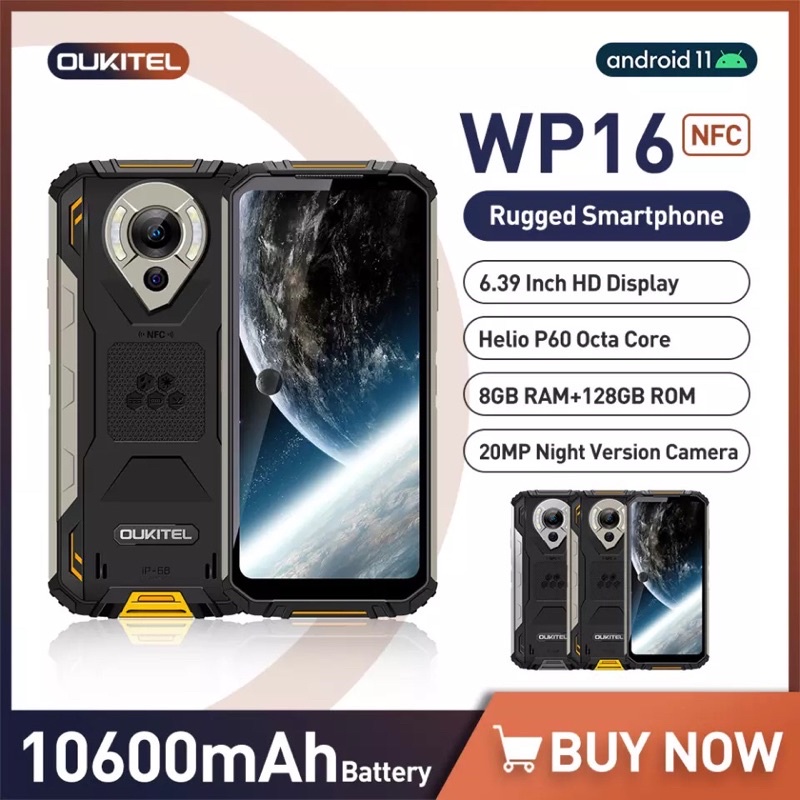 New OUKITEL WP32 Rugged Smartphones Octa Core 4GB+128GB 5.93Inch HD Android  13 Mobile phone 6300mAh Battery 20MP Dual Camera NFC - AliExpress