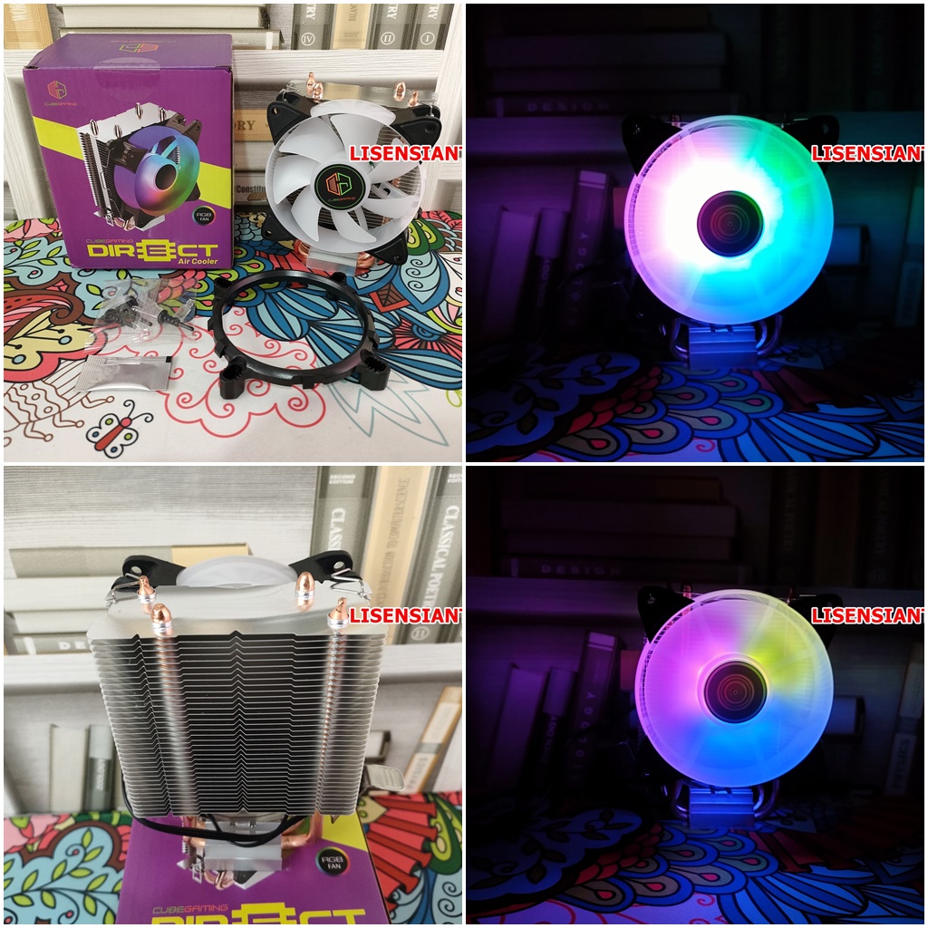 Jual CUBE GAMING DIRECT Auto RGB Fan Support LGA 1700 ALL INTEL AND AMD ...
