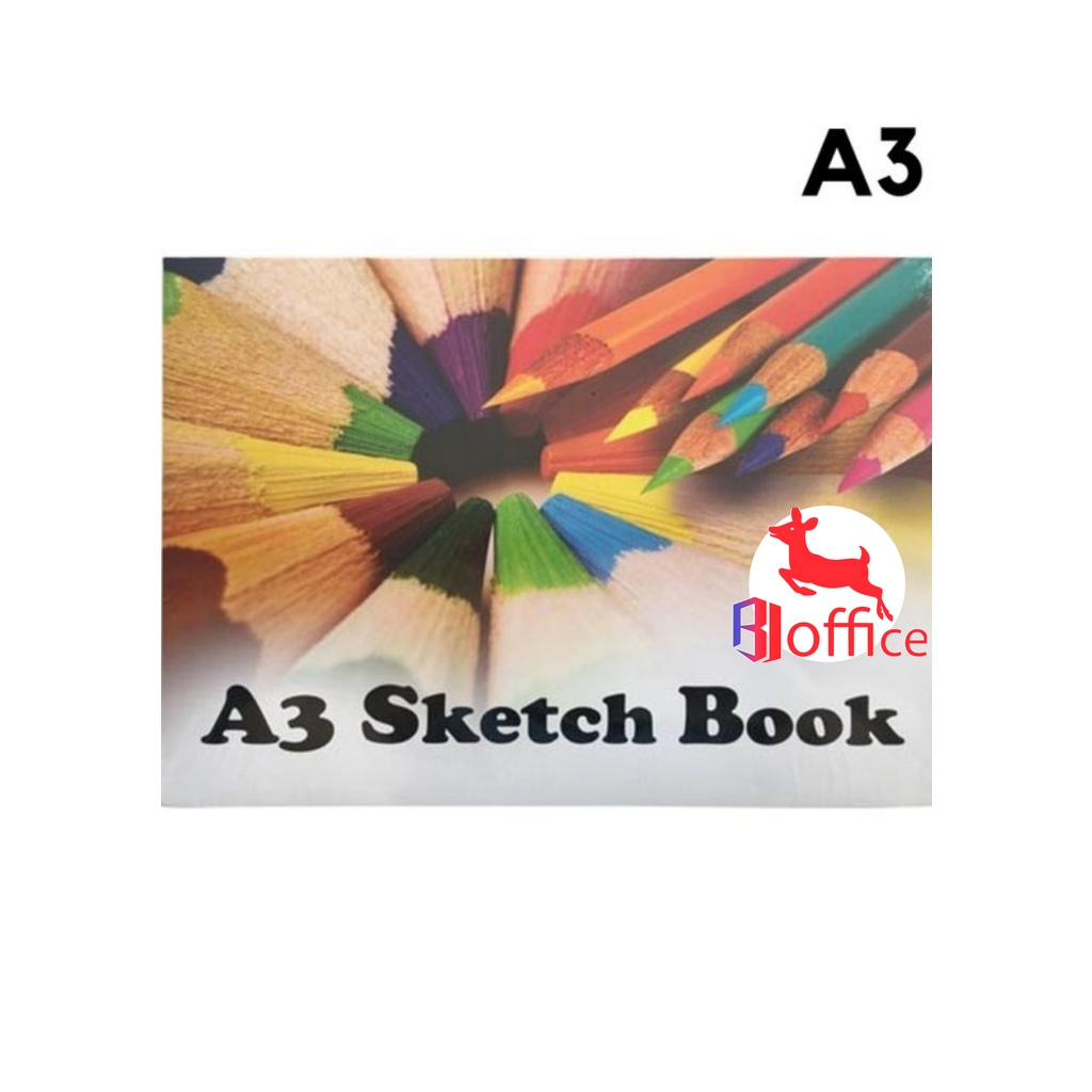 Jual Kiky SketchBook A3 / Kiky skethbook / Buku Sketsa / Murah Shopee