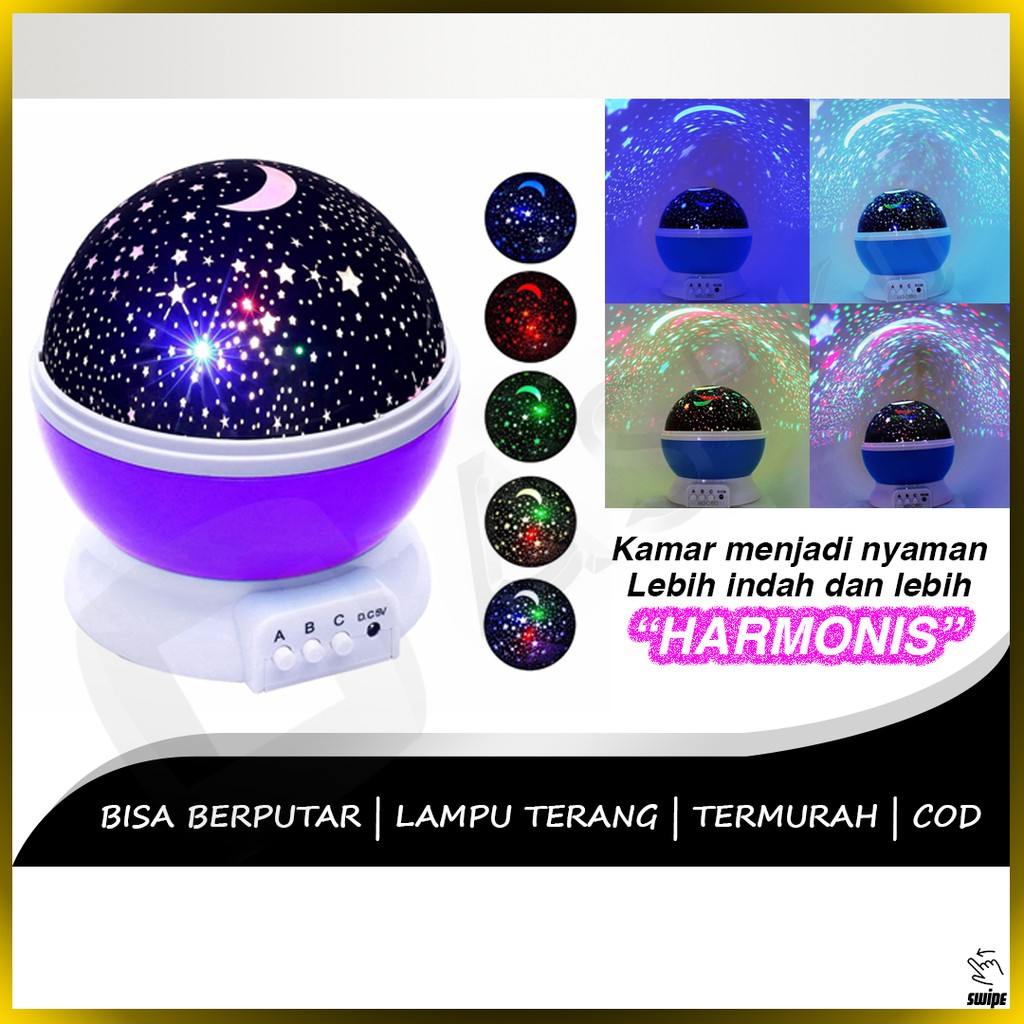 Jual Lampu Tidur Proyektor V2 Lampu Hias Dekorasi Kamar Anak