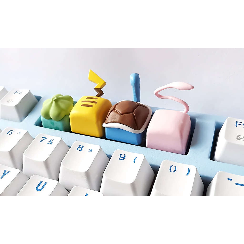 Jual Pokemon Tails Keycap Mechanical Keyboard Keycaps Cute Keycap Lucu ...