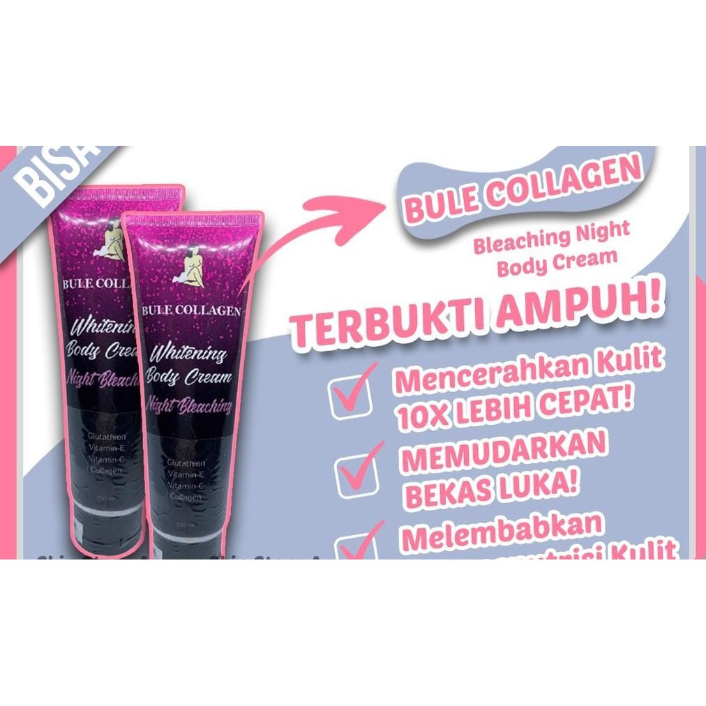 Jual Bule Collagen Whitening Night Bleaching Shopee Indonesia