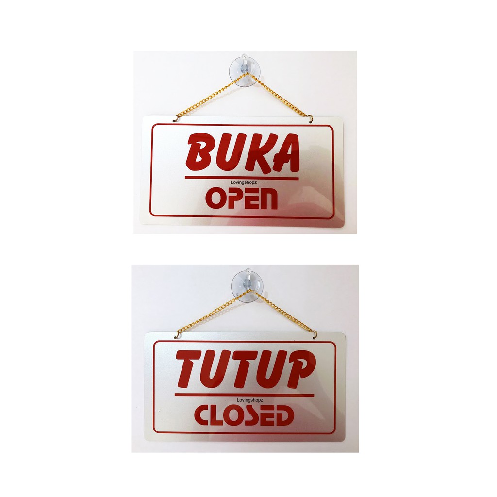 Jual Sticker Pintu Buka Tutup Sticker Pintu Open Close Sign Board