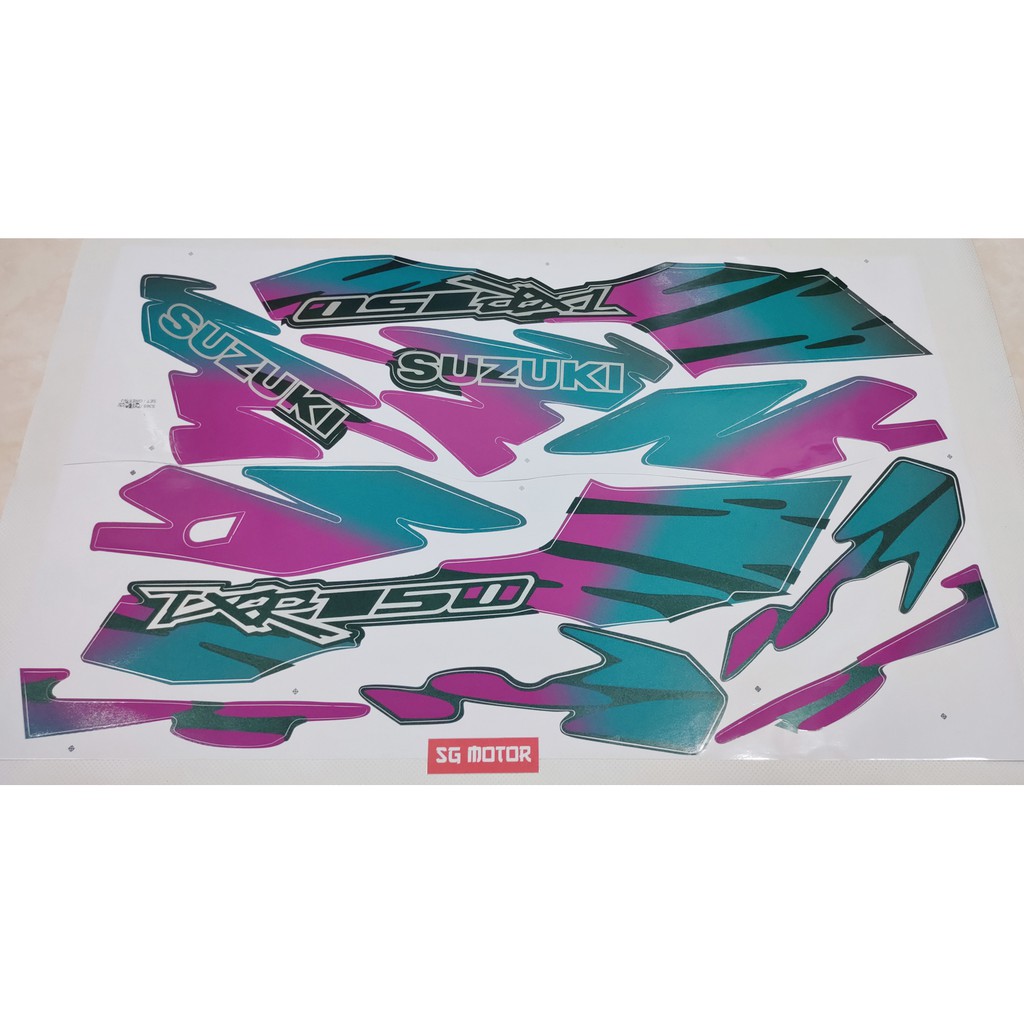 Jual STIKER BODI TXR 150. STRIPING BODY SUZUKI RGR WARNA HIJAU (KODE 4 ...