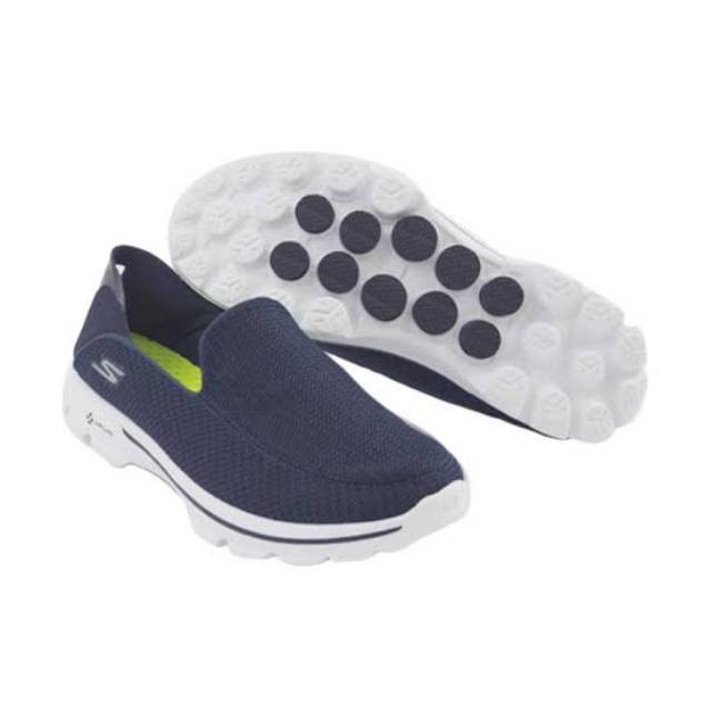 Sepatu SKECHERS Original Slip On Go Walk 3 Lounge 54043NVY Goga Mat