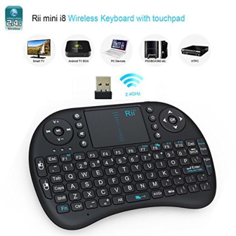Jual MINI KEYBOARD WIRELESS i8 2.4G HANDHELD KEYBOARD FOR PC TV BOX ...