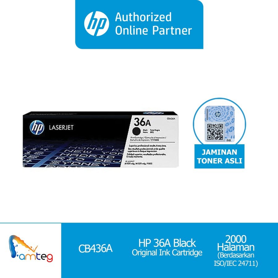 HP 36A Black Original Laserjet Toner Cartridge