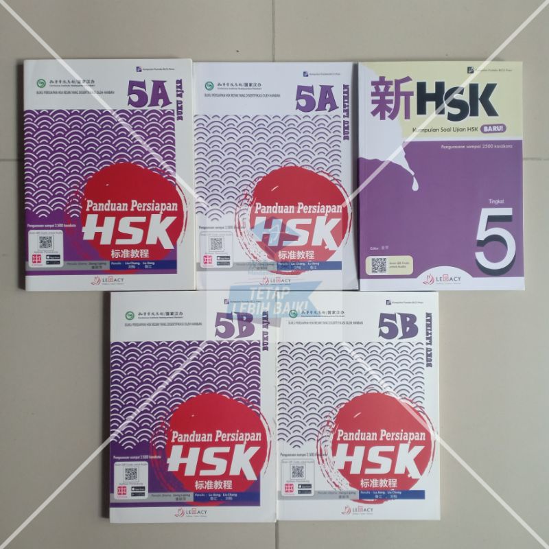 Jual Paket Buku HSK 5 Panduan Persiapan & Soal Ujian Vol. I (5 Buku ...