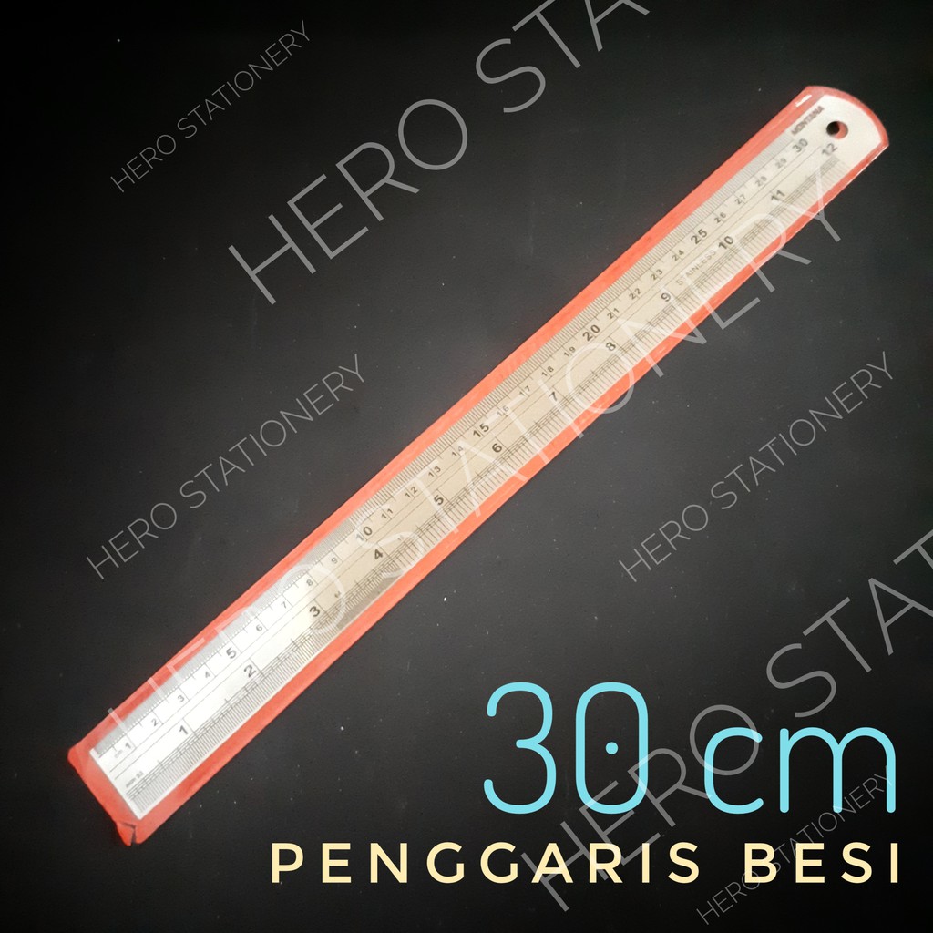 Craftelier - 30cm (12") Metal Ruler Ideal For Scrapbooking And Craft Projects | Turquoise With White Numbers | Cork Base And Stainless Steel