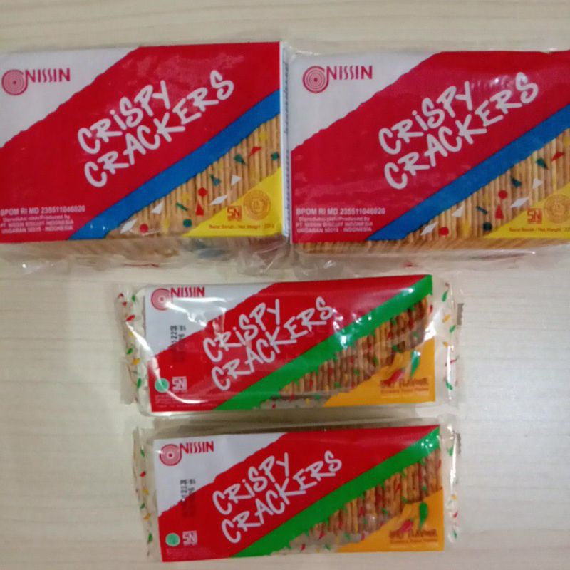 Jual Nissin Crispy Crackers 225g Nisin Crispy Spicy 140g Shopee