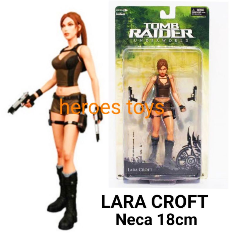 Figurine NECA – Lara Croft – Tomb Raider – Version Union Jack – Neuve Sous Blister