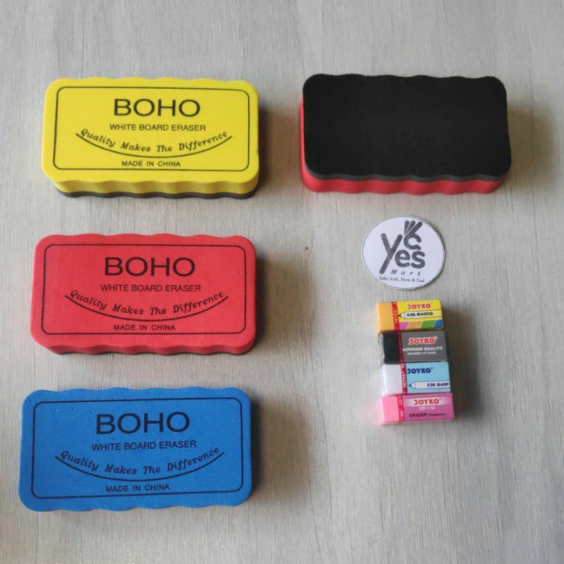 Jual Penghapus Papan Tulis White Board Hapus Kertas Eraser 1 PCS Warna ...