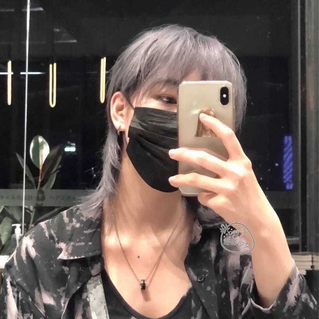 Jual Serigala Ekor Kepala Rambut Palsu Pria Rambut Pendek Versi Korea ...