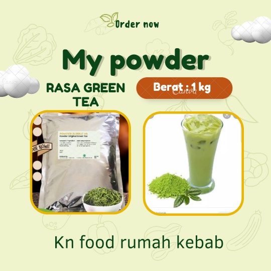 Jual Green Tea Powder Premium Kemasan 1 Kg Unt Kue Dan Minuman - Bubuk ...