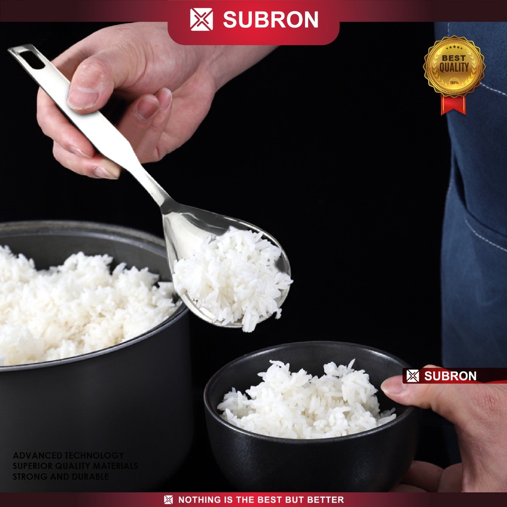 Jual SUBRON Rice Scoop Sendok Centong Nasi Sayur Multifungsi Stainless ...