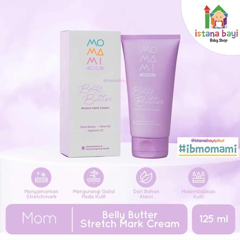 Jual Momami Belly Butter Strecth Mark Cream 125ml krim strecth mark