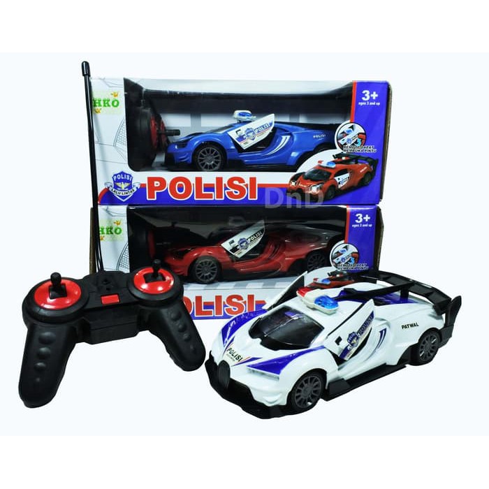 Jual Mainan Remote Control Mobil Polisi Sedan RC Police Sport Car ...