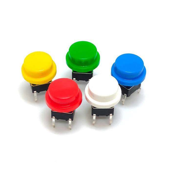 Jual Cap Tutup Push Button Round 6x6x7.3 Knob Tactile Momentary Switch ...