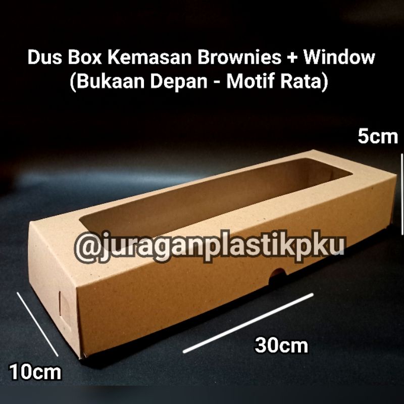 Jual Box Brownies / Strudel Kraft + Window 30x10x5 cm | Dus Kemasan ...