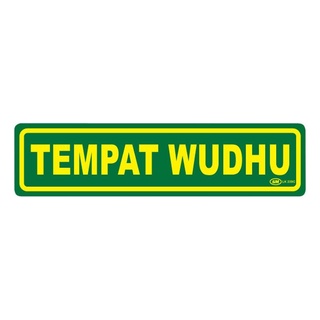 Jual Papan Tanda Sign Board Label Acrylic Tempat Wudhu Lk C