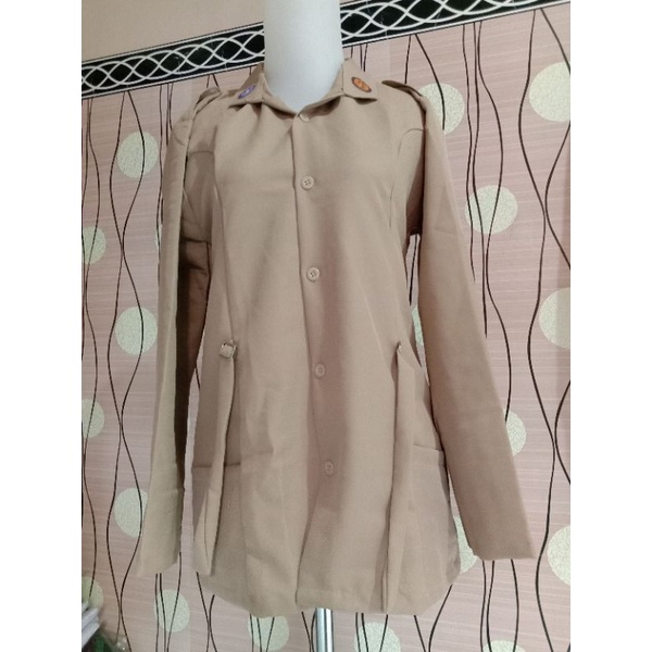 Jual BAJU PRAMUKA GESPER/BAJU PRAMUKA SNI/LARICI/RAPILO/ LENGAN PANJANG