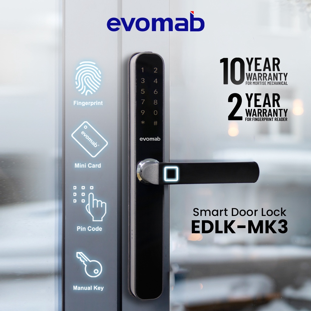 Jual Evomab Kunci Pintu Digital Smart Home Pintu Alumunium Dan Upvc Edlk Mk Shopee Indonesia