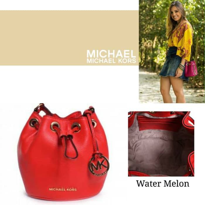 Jual TAS WANITA MICHAEL KORS JULES DRAWSTRING CROSSBODY SHLDR BAG