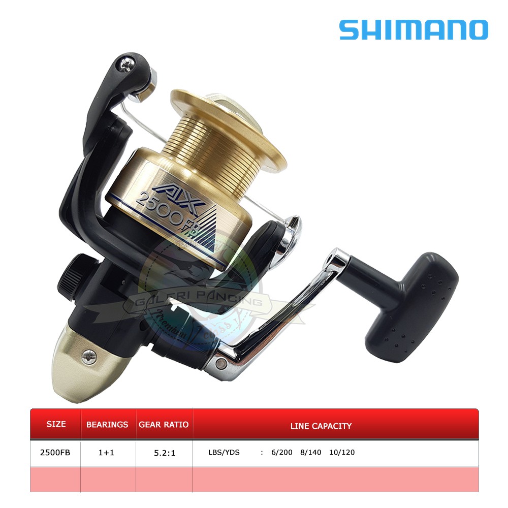 harga reel shimano ax 2500 fb Jual Reel Pancing Shimano AX 2500FB