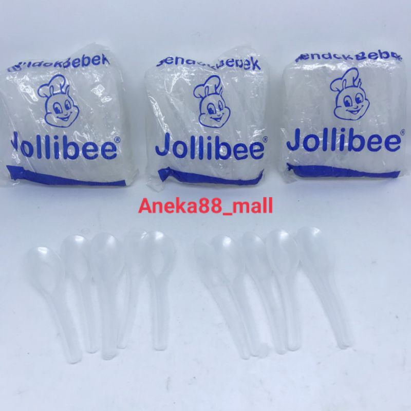 Jual Sendok Bebek Bening Dan Abu Jollibee 1pack Isi 12 Lusin 144pcs