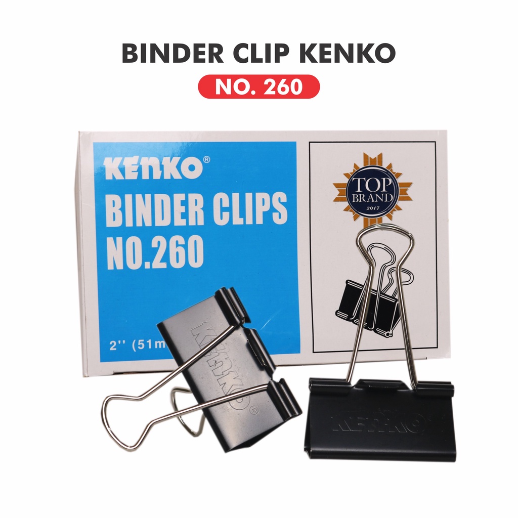 Jual Binder Clips Kenko Penjepit Kertas Hitam Ukuran 105 107 111 155