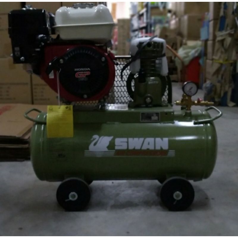 Jual Swan Compressor Kompresor 1/4 HP / PK + Motor Bensin Honda GP160 ...