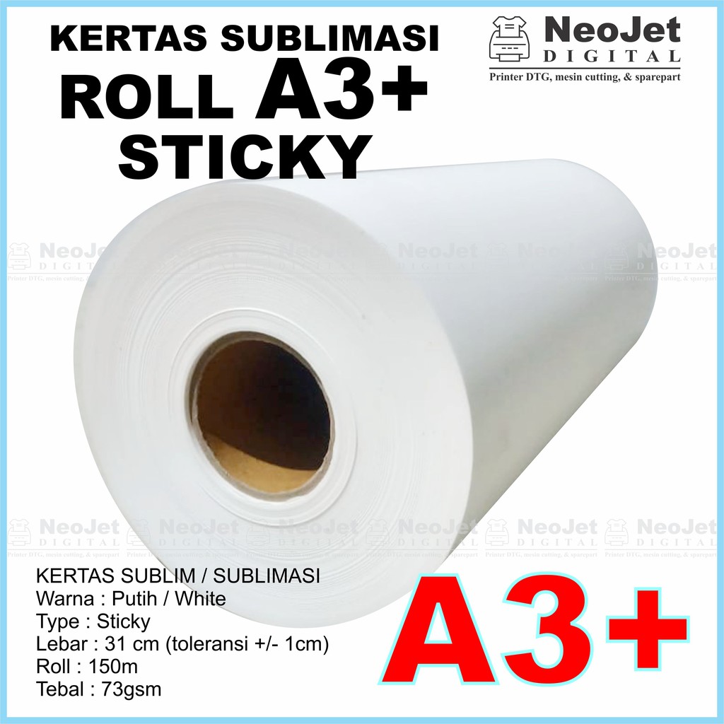 Jual Kertas Sublim Sublimasi Sublimation Transfer Paper Roll Lebar 30