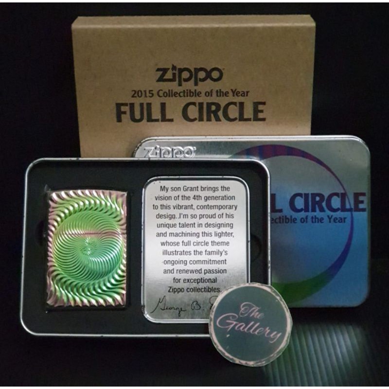 Jual ORIGINAL ZIPPO ARMOR FULL CIRCLE COLLECTIBLE OF THE YEAR 2015