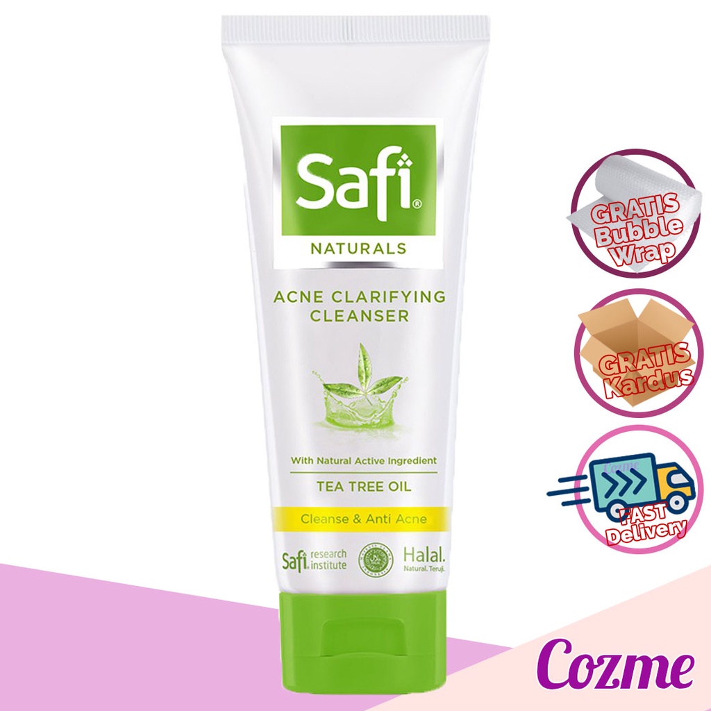 Jual SAFI White Natural Anti Acne CLENSER Tea Tree Oil | Shopee Indonesia