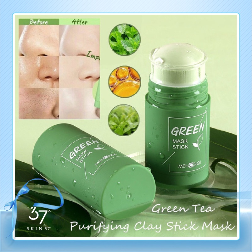 Jual MEIDIAN Green Tea Mask Stik Cleansing Clay Stick Mask Masker Wajah