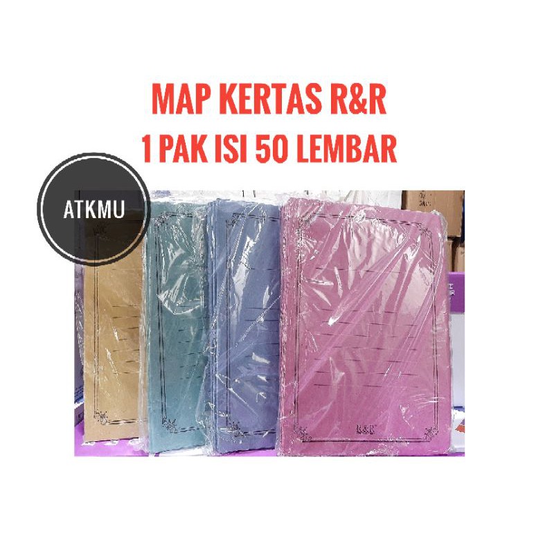 Jual Map Kertas Randr Stopmap Kertas Folio 1 Pak Isi 50 Lembar Shopee