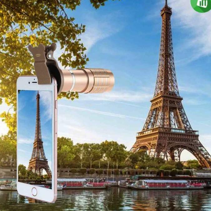 Jual Original PICKOGEN Smartphone Telescope Tele Zoom Clip Lens 12x ...