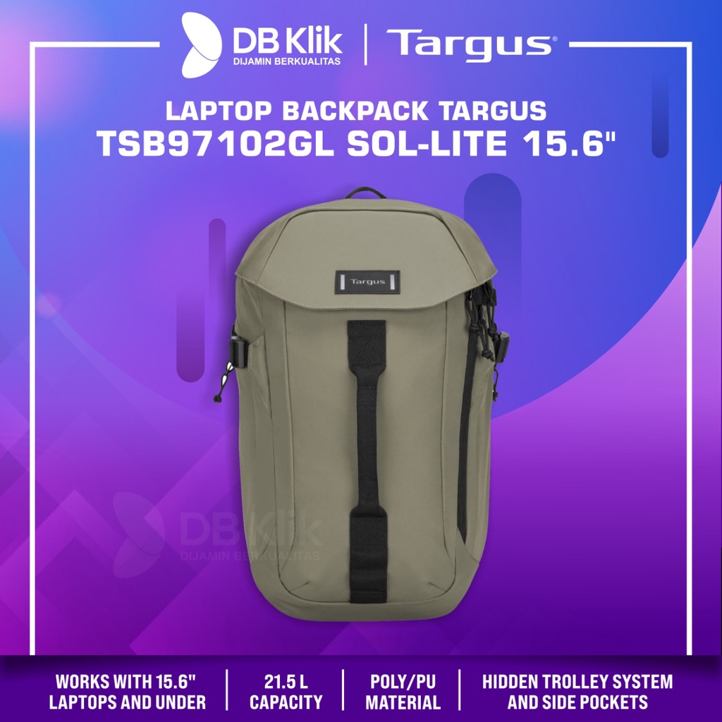 Jual Laptop Backpack TARGUS TSB97102GL SOLLITE 15.6" Olive Green