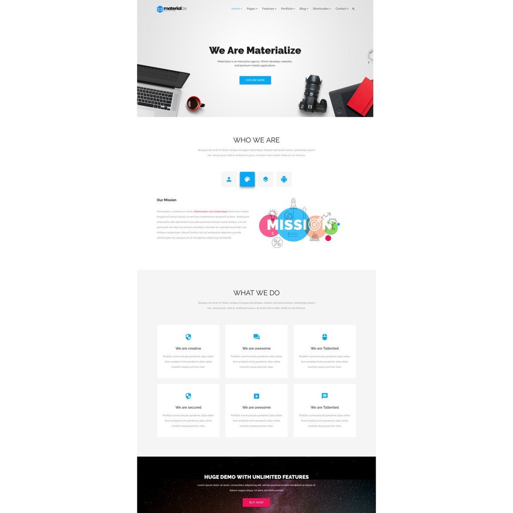Jual Materialize - Material Design Based Multipurpose HTML Template ...
